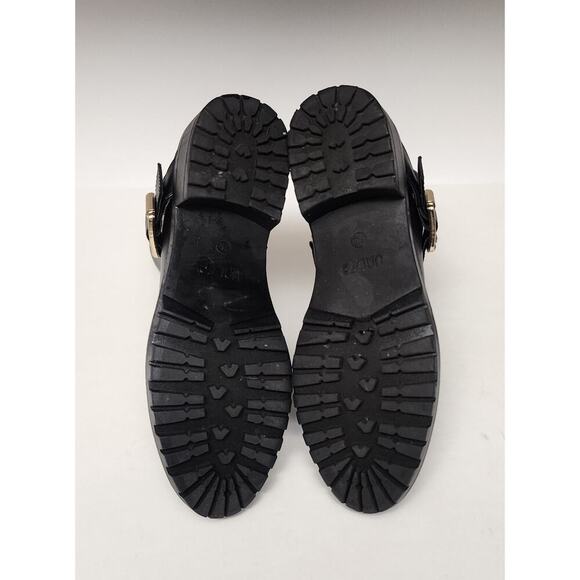 Unisa Uncaddie2 Lift Gold Buckle Black Ankle Booties Boots 7M - Picture 11 of 12